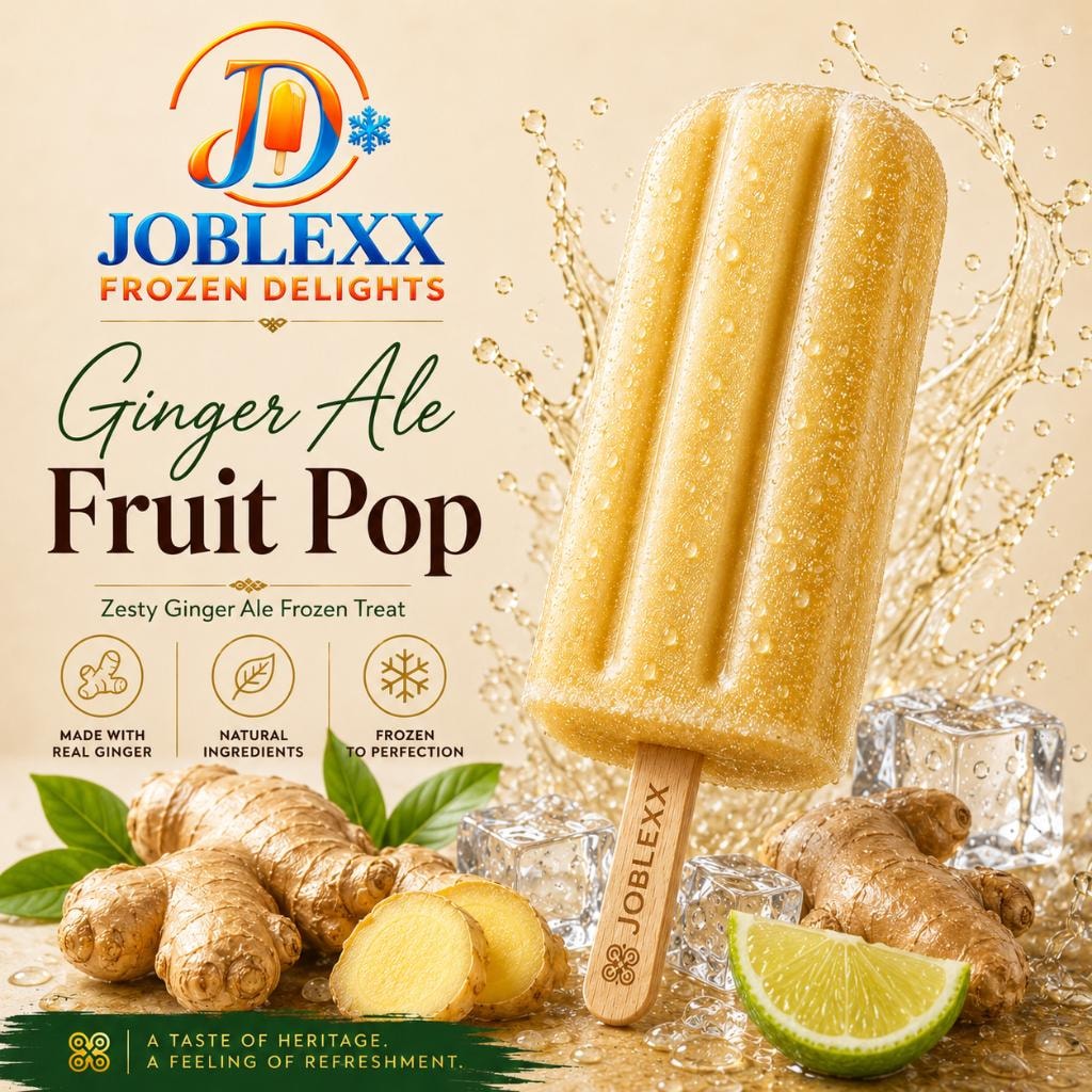Ginger Ale Fruit Pop