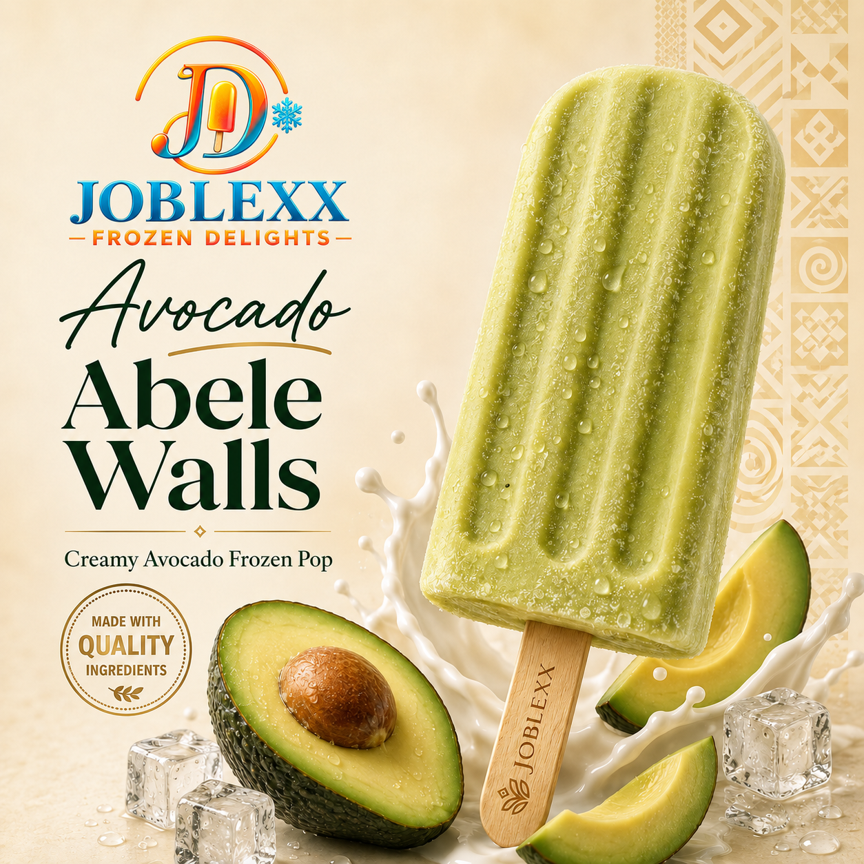 Avocado Abele Walls creamy frozen pop